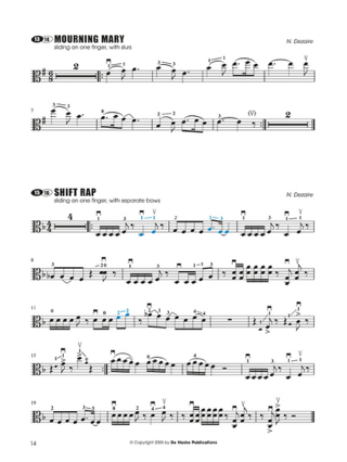 Viola Position Shifts - Nico Dezaire - Partition - Alto